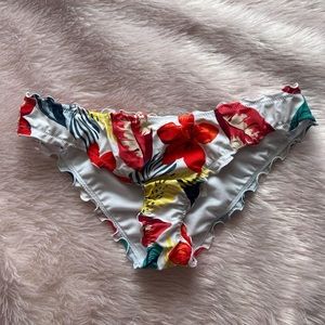 Hollister Co. low rise floral bikini bottoms